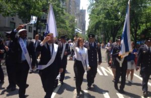 Members of Knesset march in the Celebrate Israel parade in New York