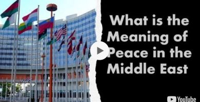 What is the meaning of "peace" in the Middle East